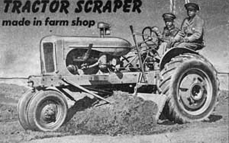 Grader scraper for tractor