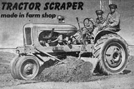 Grader scraper for tractor